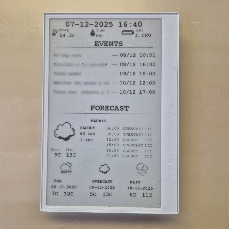 Project: Developing an E-Paper Dashboard with Arduino and the reTerminal E1001