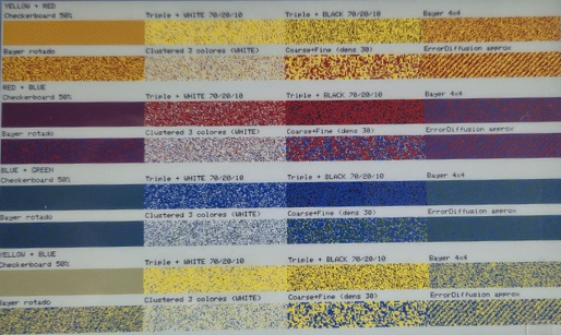 Spectra 6 e-ink dithering patterns