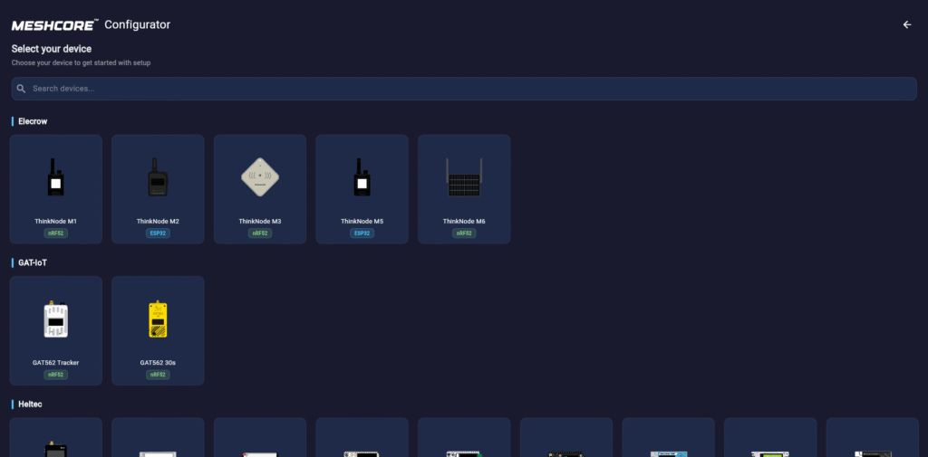 meshcore-select-device