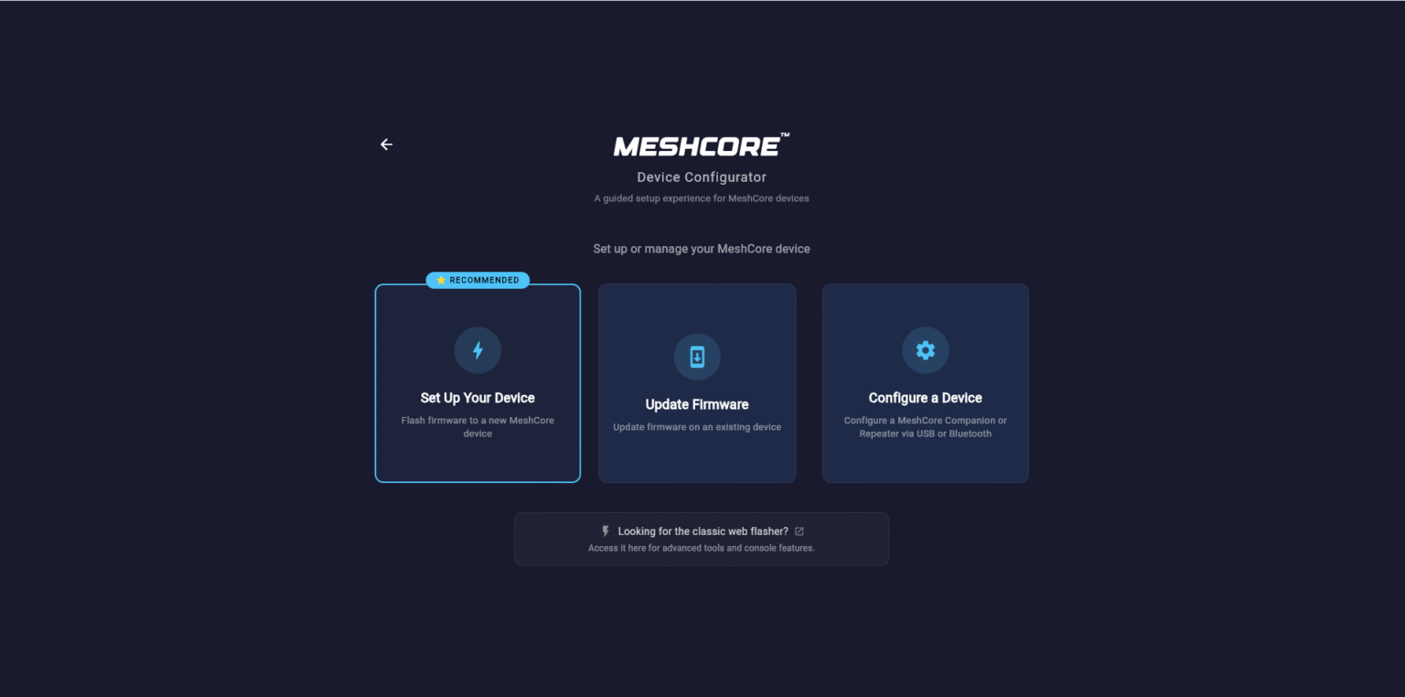 How to flash Meshcore firmware - myembeddedstuff.com